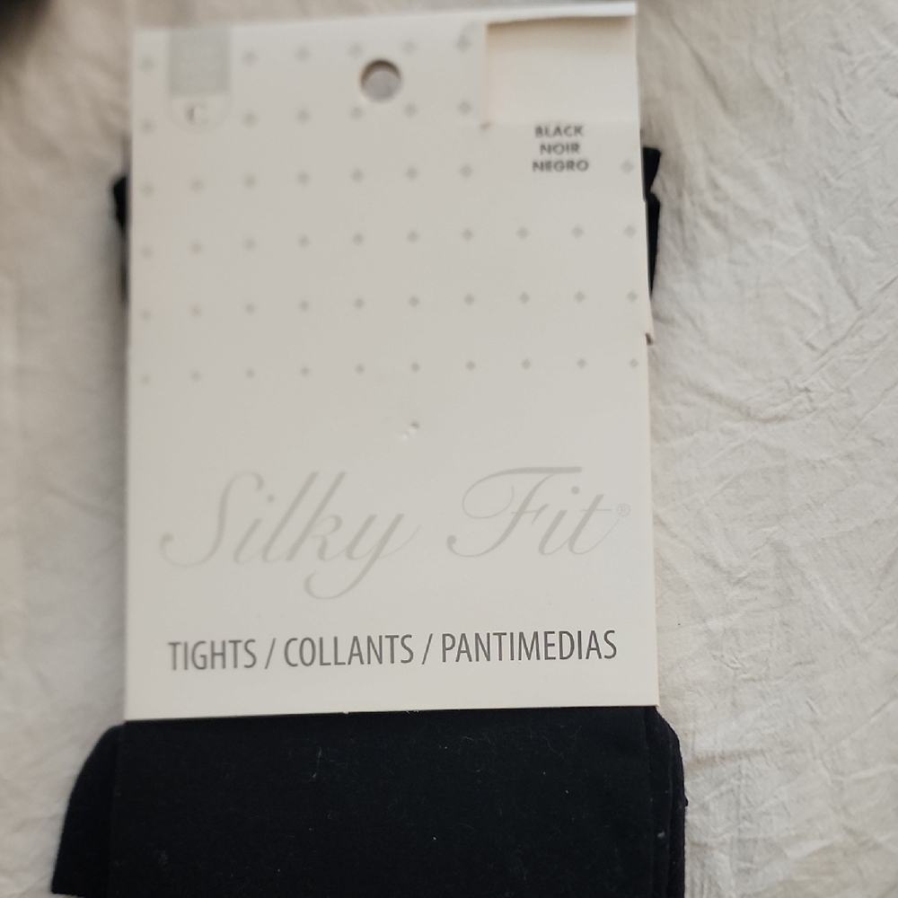 Silky Fit Black Tights